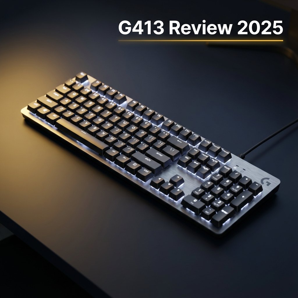 Logitech G413 SE mechanical keyboard review 2025 with aluminum build